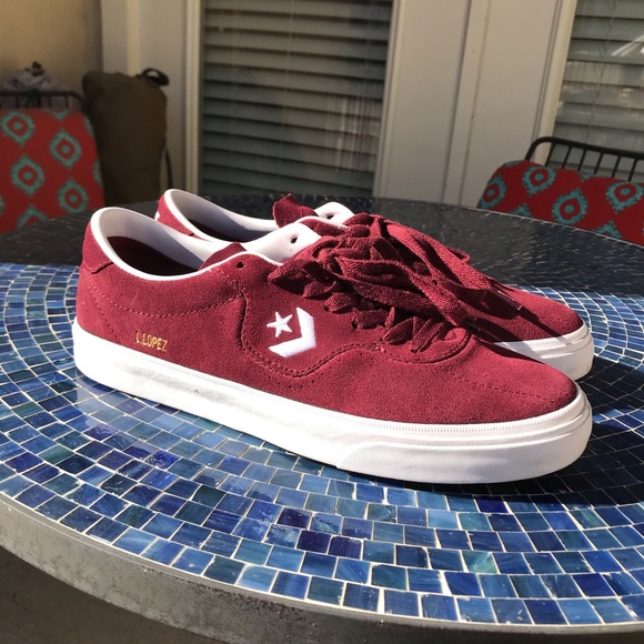 converse louie lopez pro dark burgundy